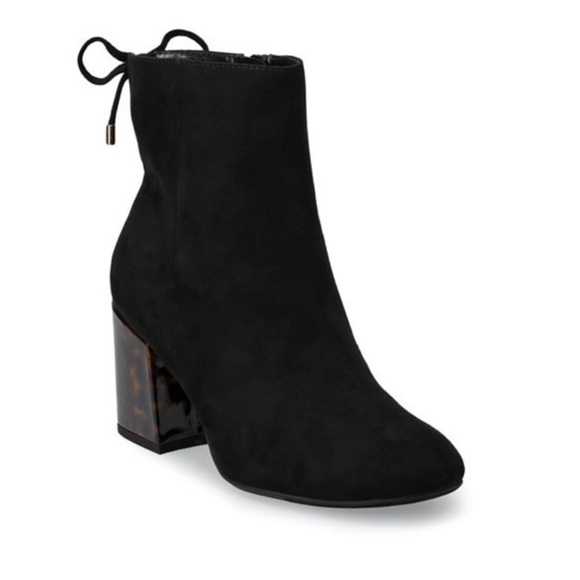 LAST TWO AVAILABLE!! New Women's High Heel Ankle Boots Black Leopard Size 8 - Picture 3 of 16